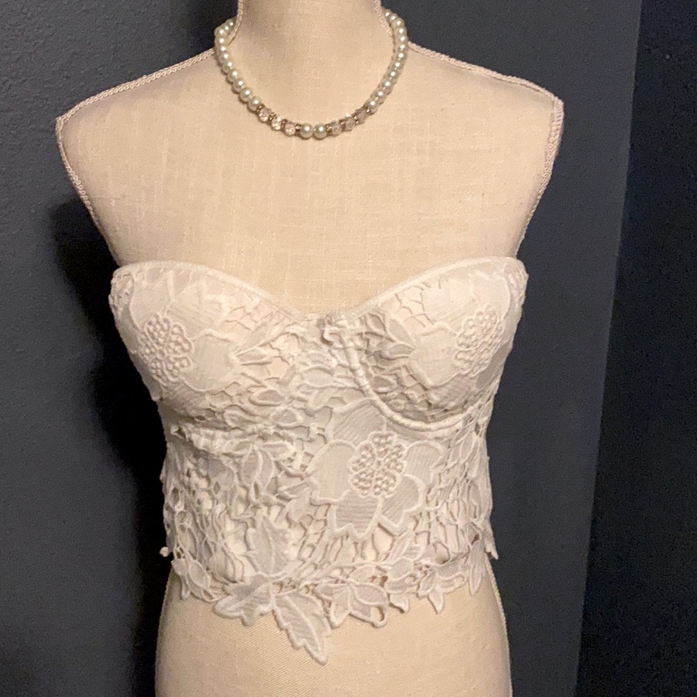 Blue S size Med lace cami with free necklace